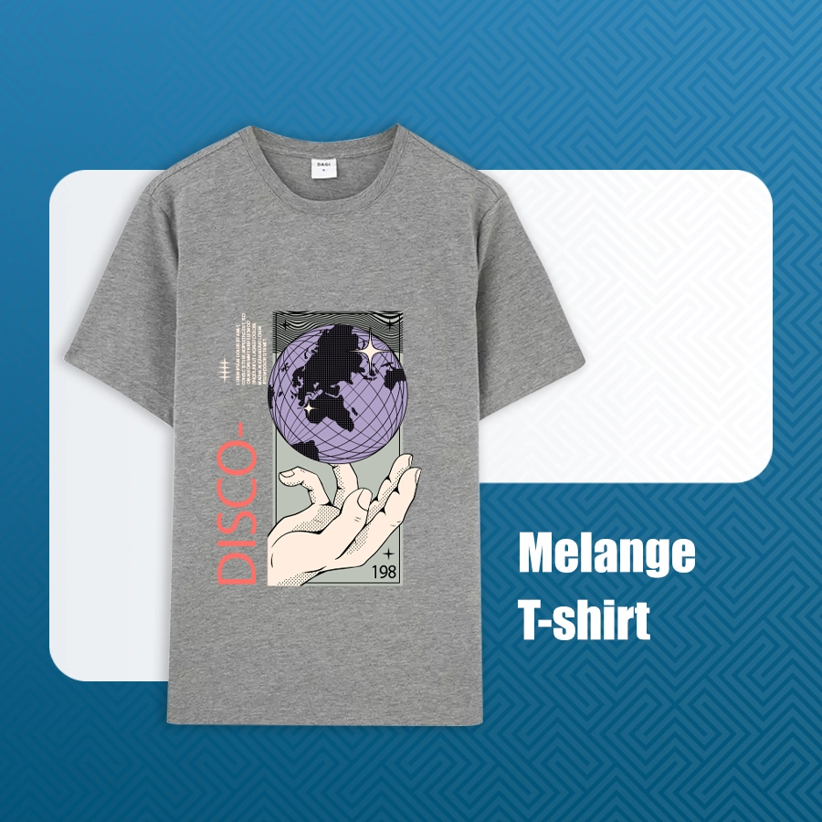 چاپ سیلک روی تیشرت ملانژ